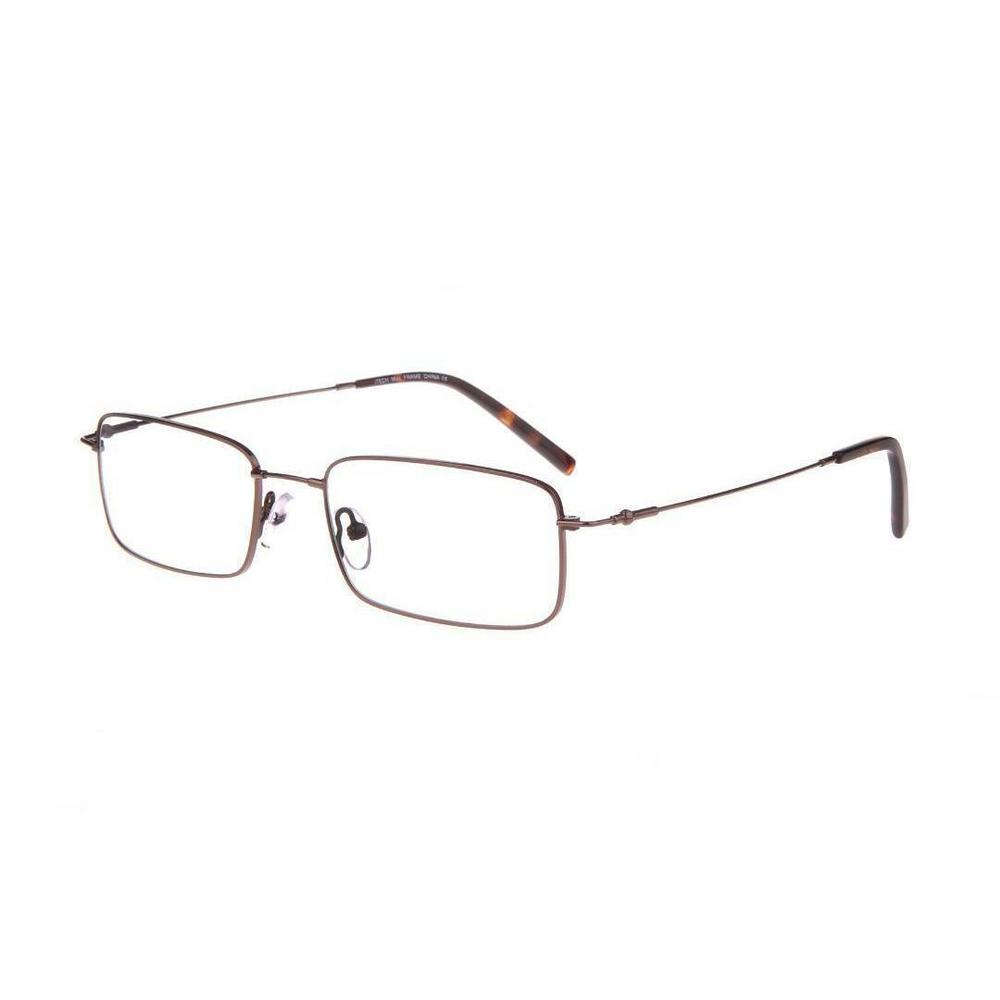 New I-TECH Brown MAC Titanium & Memory Metal Eyeglasses 54mm with Case